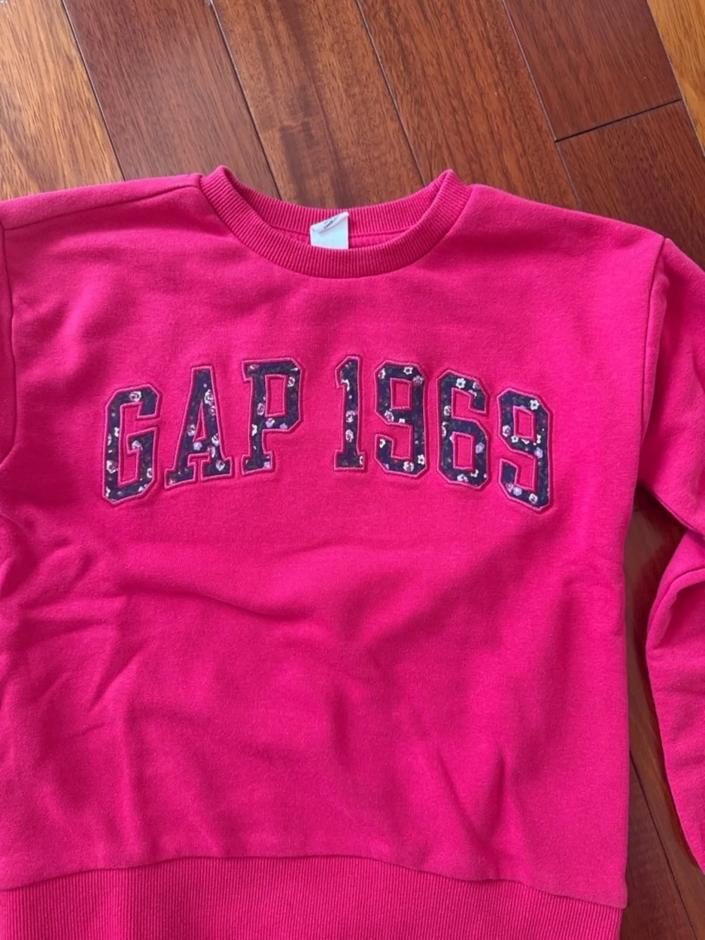 GAP Hot Pink Logo Crewneck Sweatshirt
